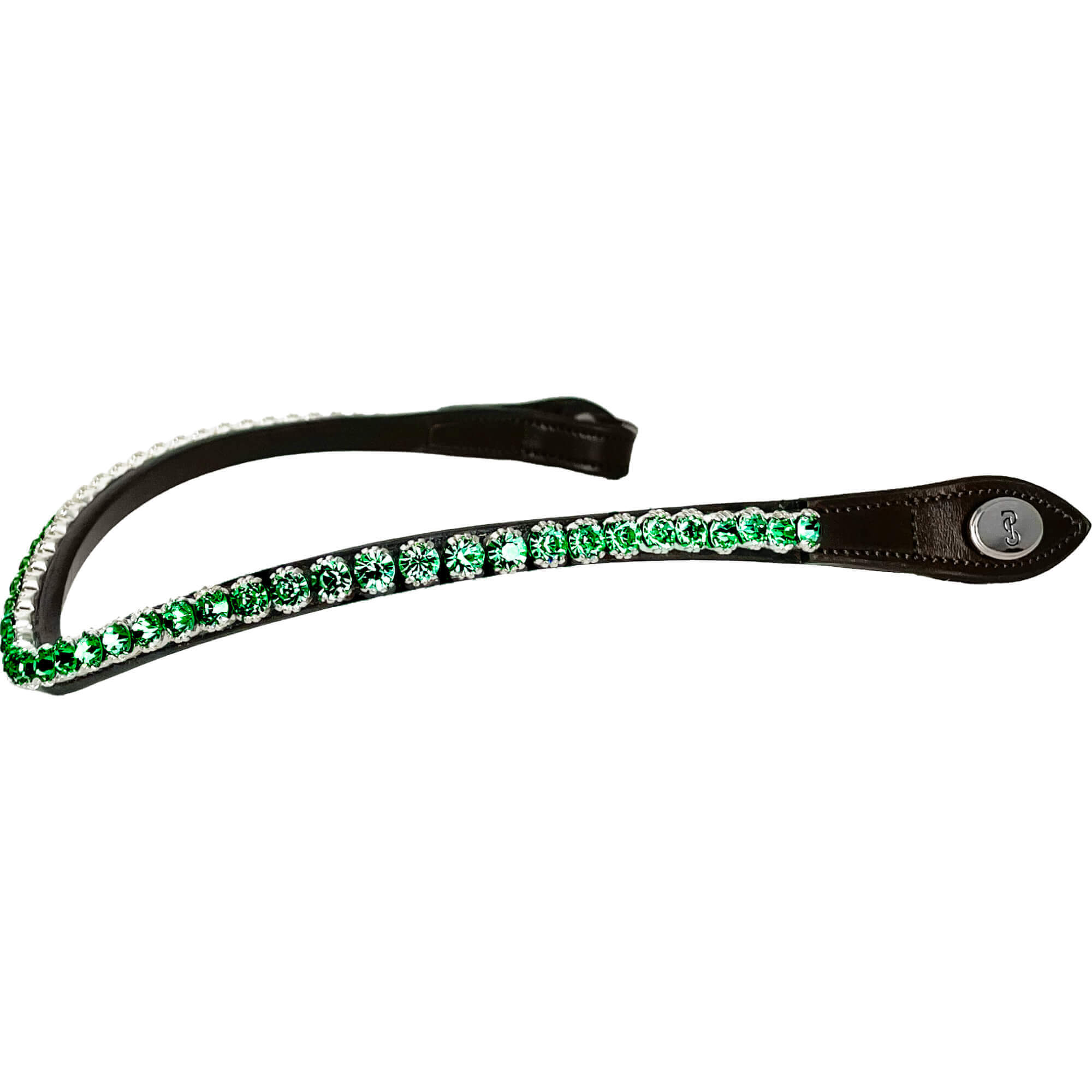 PS of Sweden Stirnriemen Slim Midnight Green FS26, geschwungen