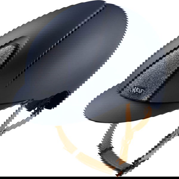 KEP Reithelm Smart NOVA Matt Silver Star mit Beigen Kinnriemen