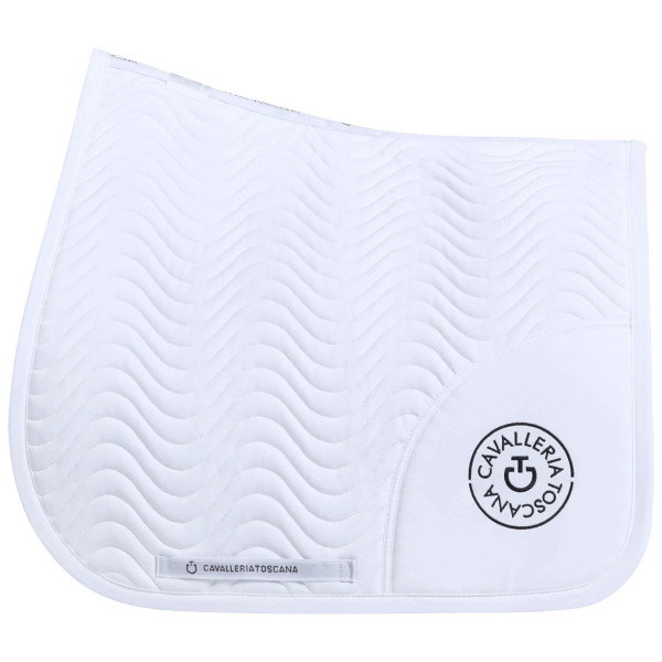 Cavalleria Toscana Saddle Pad Double Orbit Wave Quilted, Dressage Saddle Pad
