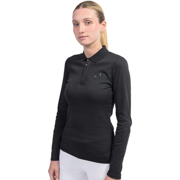 Samshield Women's Polo Erina Crystal FW23,Training Shirt, long-sleeved