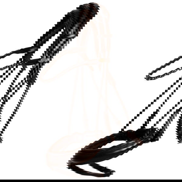 Dyon Bridle Round Soft Leather Collection, Swedish Noseband, Round Stitched, without Reins