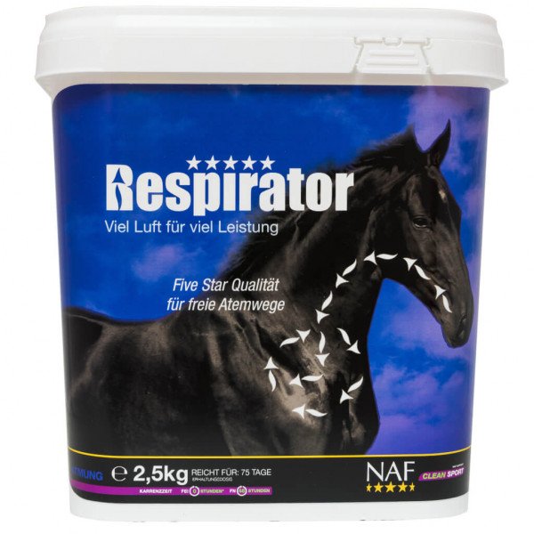 NAF Respirator, Atmung, Ergänzungsfuttermittel