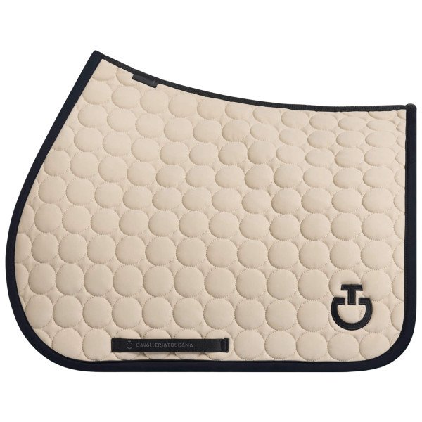 Cavalleria Toscana Saddle Pad Circle Quilted SS24, Jumping Saddle Pad