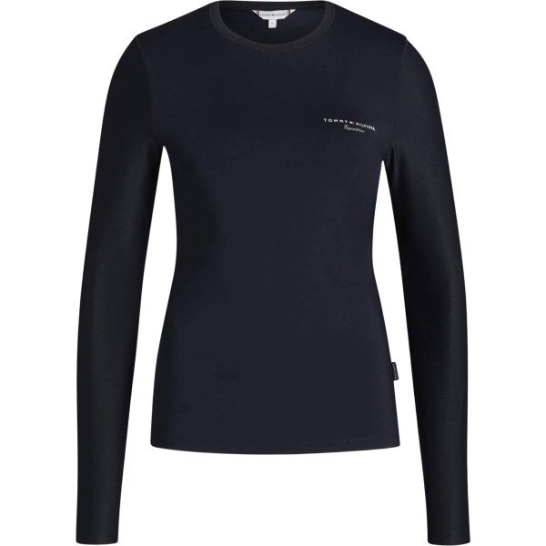 Tommy Hilfiger Equestrian Shirt Damen Adel Sunguard FS26, Trainingsshirt, UV-Shirt, langarm