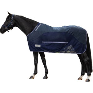 Couverture D’écurie Comfort Line 200g Waldhausen – Taille 125 Cm, Bleu Nuit – Pour Cheval