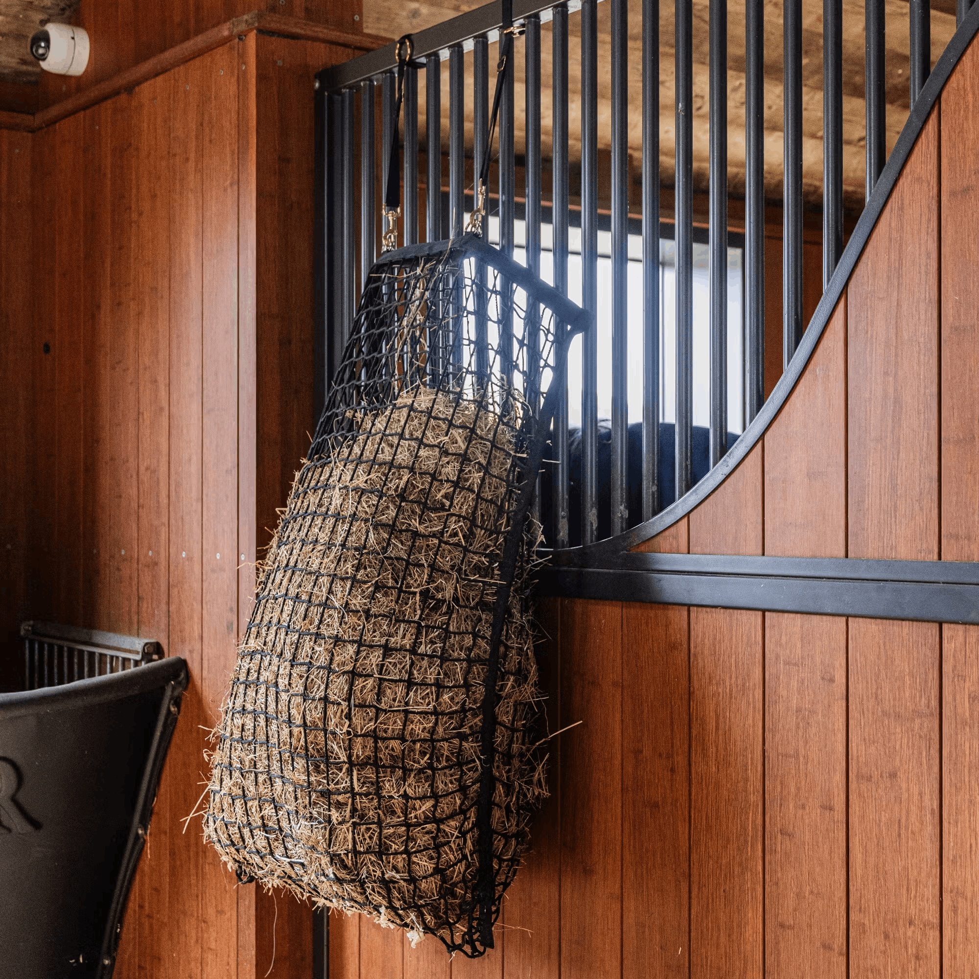 Grooming Deluxe Heunetz, quadratisch, mit Befüllhilfe, 4,5 cm