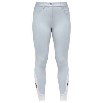 Cavalleria Toscana Girls' Riding Breeches CT Motif Print, Knee-Grip, Knee Seat