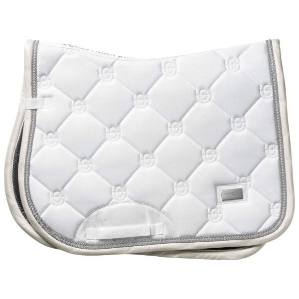 Equestrian Stockholm Schabracke Timeless White Glimmer, Springschabracke