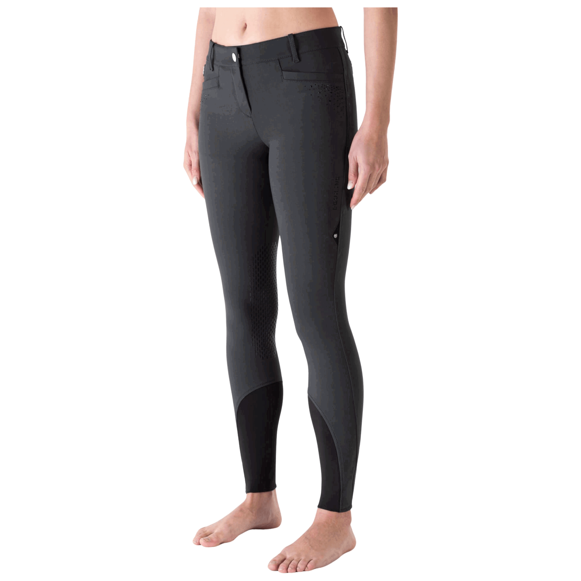 Equiline Reithose Damen Eqash Glitzersteine, Kniebesatz, Knee-Grip