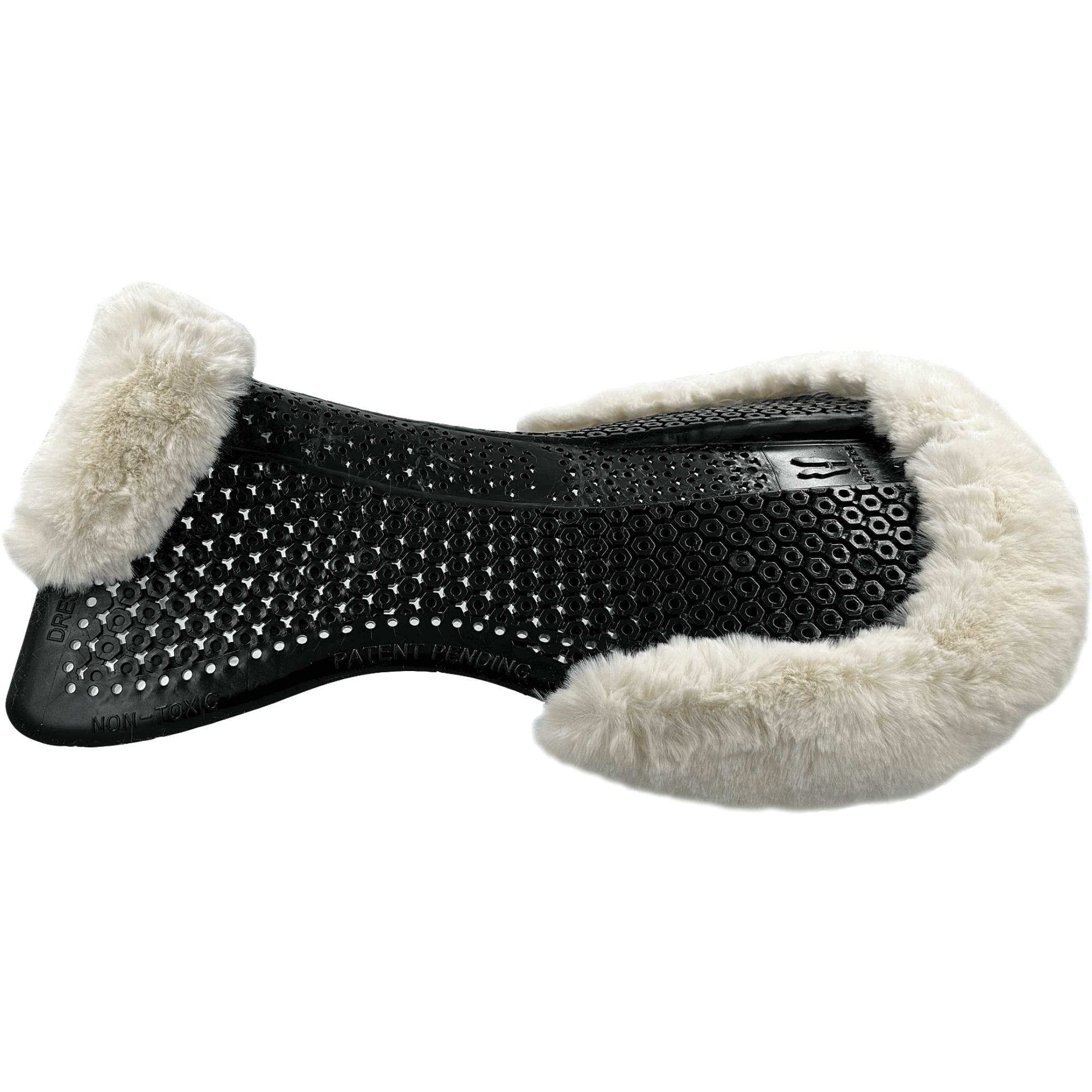 Horsena Sattelpad, Gel Pad Front Balance, mit Fellrand, Dressur, Gelpad