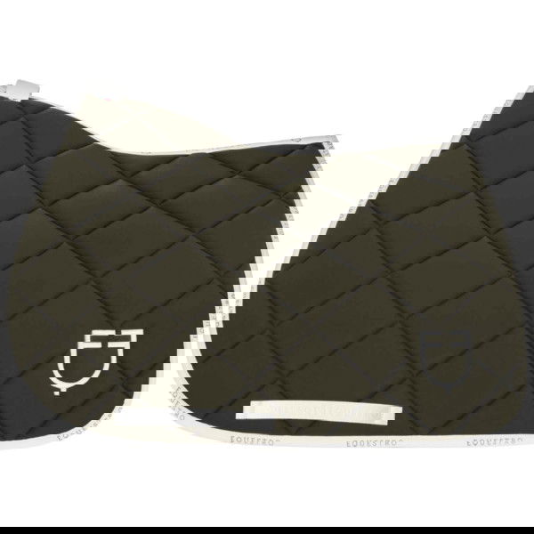 Equestro Saddle Pad Technical Fabric with Logo, Jumping Saddle Pad