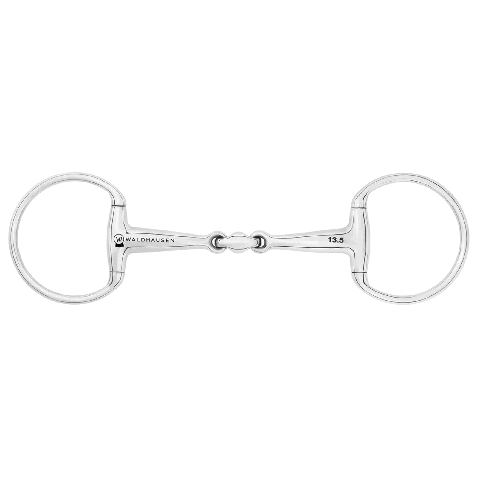Waldhausen Olivenkopfgebiss, Edelstahl, doppelt gebrochen