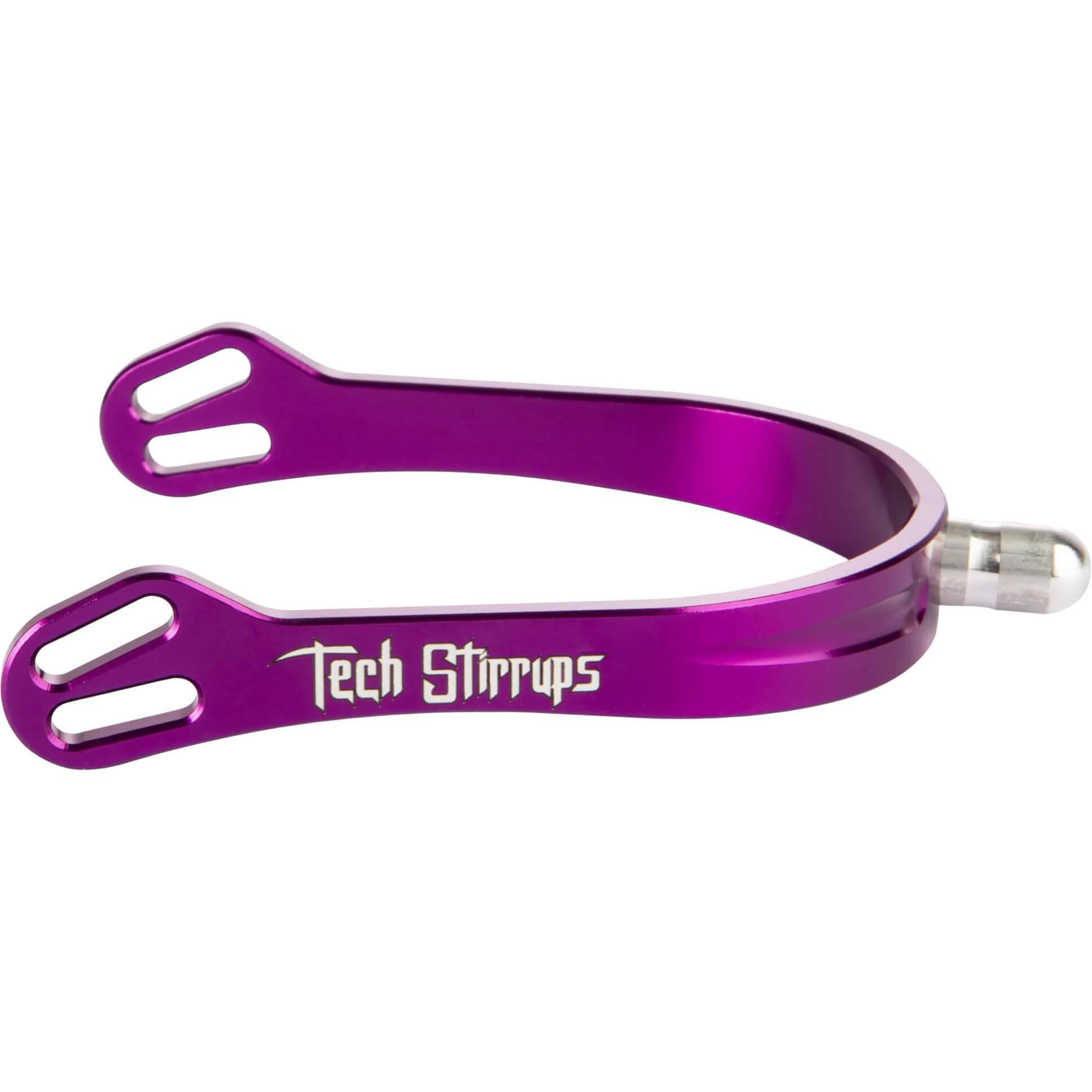 Tech Stirrups Sporen Florence, Edelstahl, mit 3 austauschbaren Spitzen, abgerundet, mit Spornrädchen