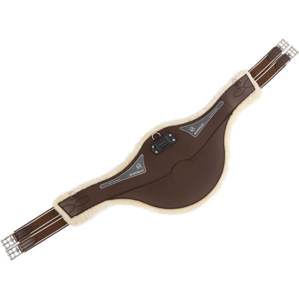 Acavallo Saddle Girth, Stud Girth with faux Lambskin and Gel Inlay