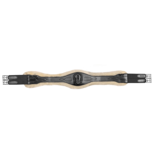 Waldhausen Sattelgurt Eco Wool, Langgurt, Leder, Kunstfell