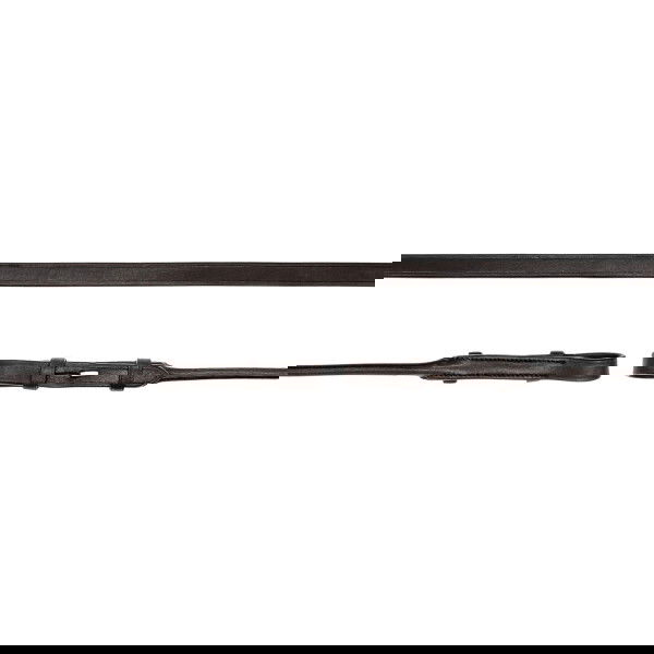 Bridlery Kandarenzügel Leather, Lederzügel, rundgenäht, ohne Stege