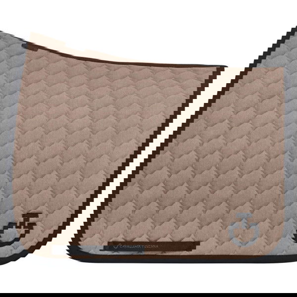 Cavalleria Toscana Saddle Pad Circular Quilted Jersey, Dressage Saddle Pad