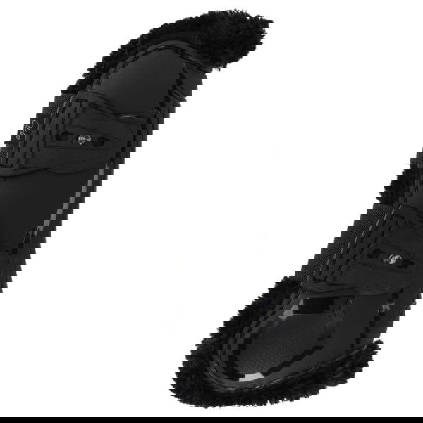 QHP Gamaschen Sensisoft, Springgamaschen, Hartschalengamaschen, mit Kunstfell