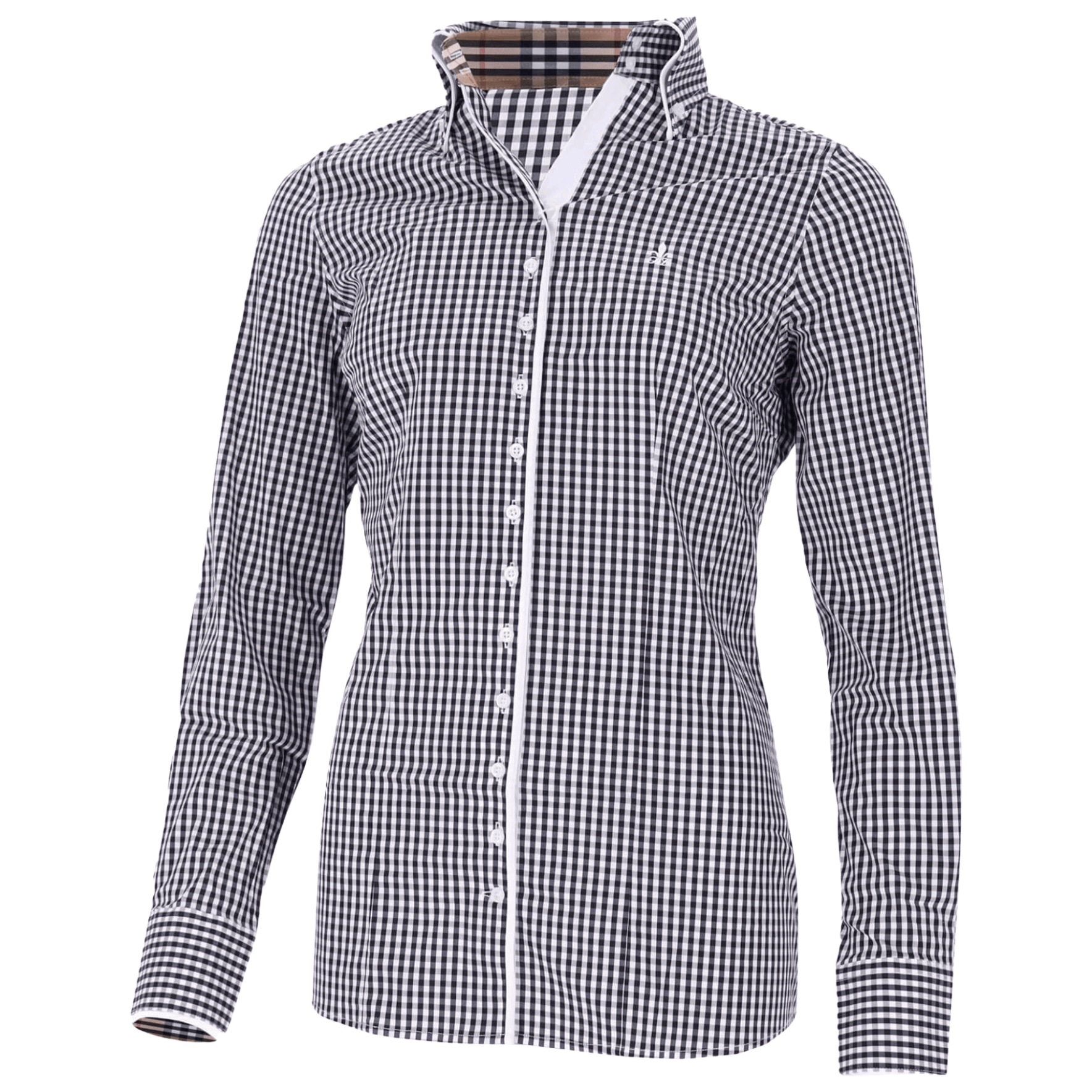 Fior da Liso Bluse Damen Eleonora London B, langarm