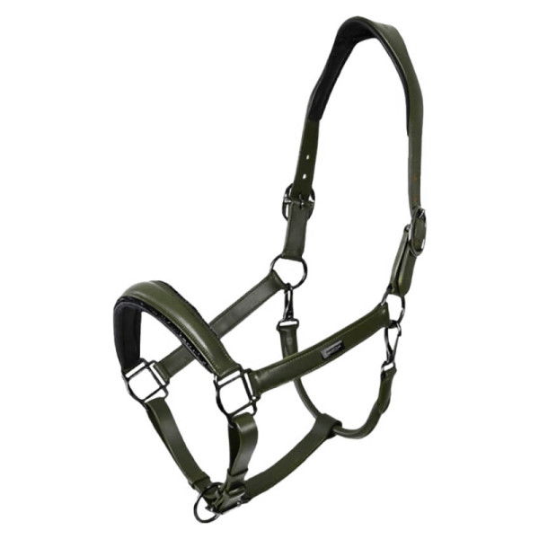 Equestrian Stockholm Halter Glimmer Anatomic Striking Valley, Leather Halter