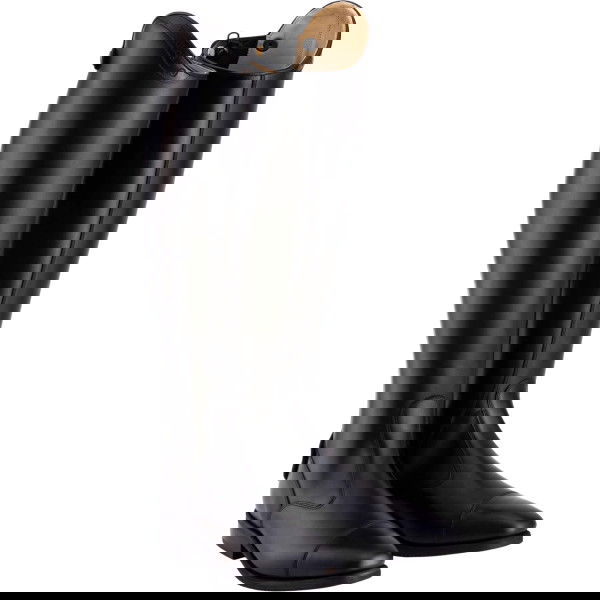 Tricolore Reitstiefel Italo 01, Lederreitstiefel, Damen, Herren, Smooth Black