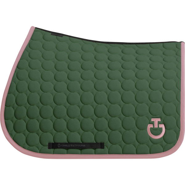 Cavalleria Toscana Saddle Pad Circle Quilted FW24, Jumping Saddle Pad