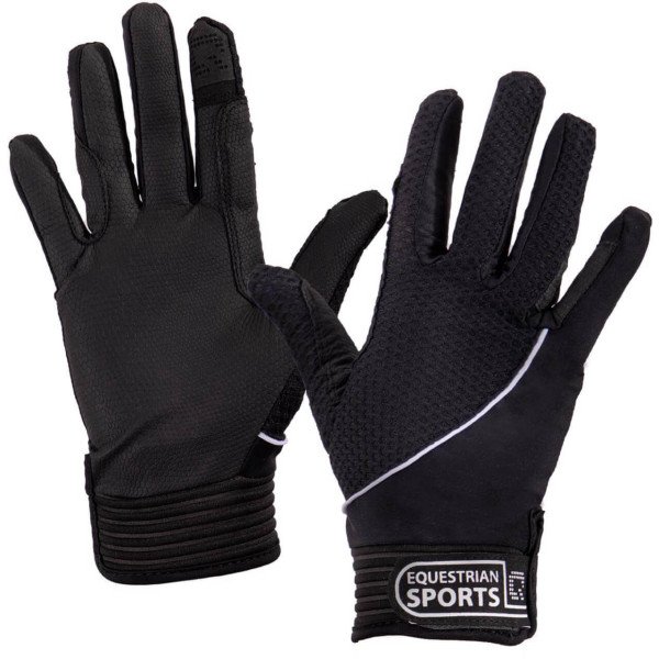 QHP Riding Gloves Airflow, Summer Riding Gloves, with Mesh