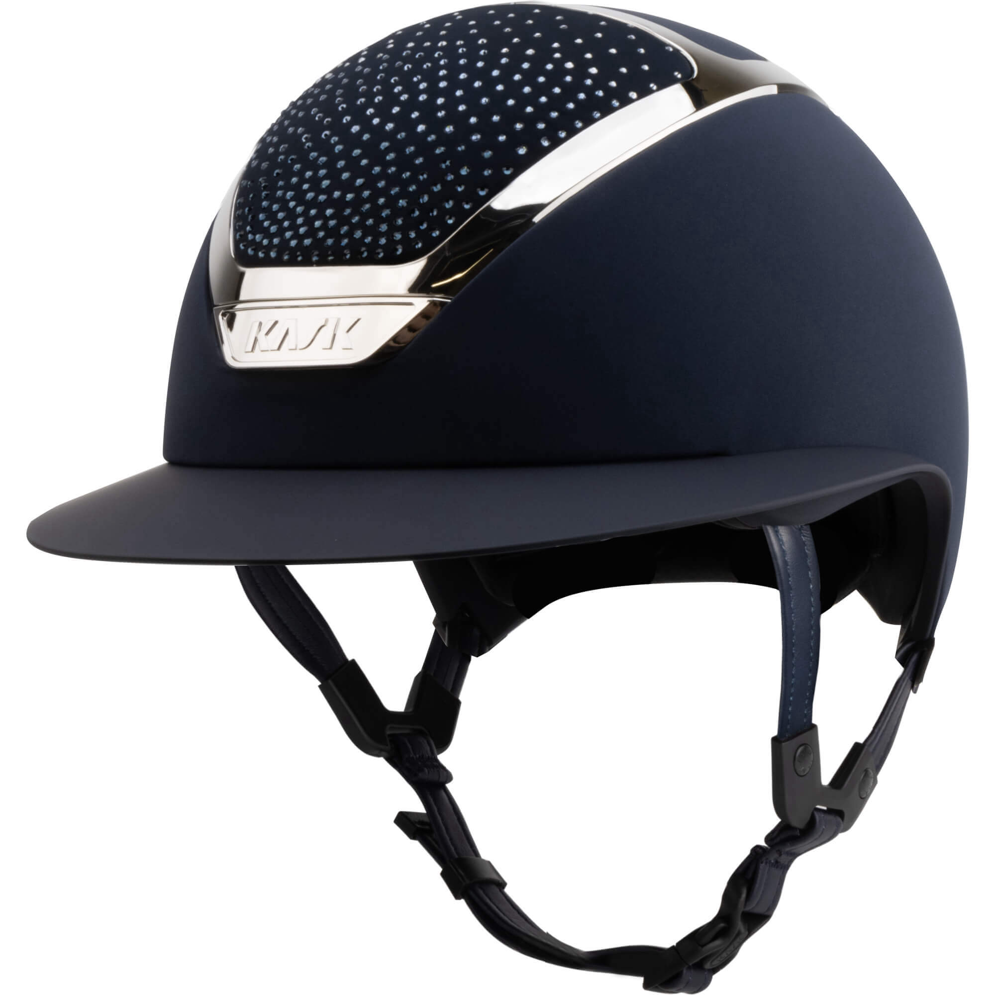 Kask Reithelm Star Lady Chrome Swarovski Waterfence Montana Mix