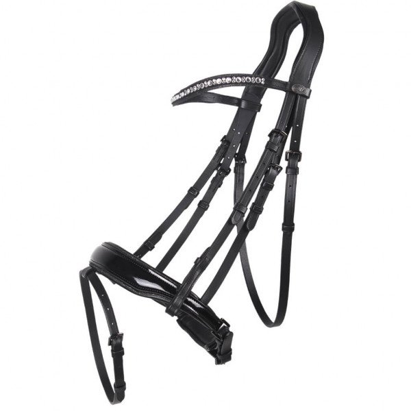 QHP Bridle Orlando, Swedish Combined, Anatomical, with Reins