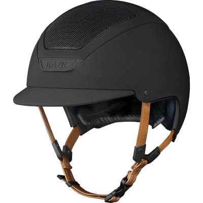 Kask Reithelm Dogma Hunter Lederriemen Hellbraun