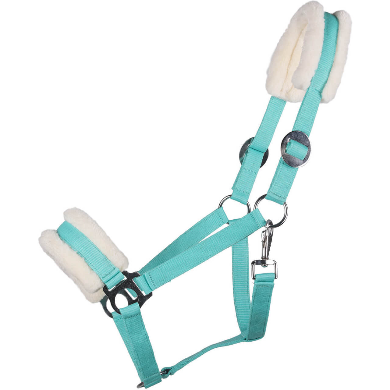 Q-essentials Halfter Cali, Nylonhalfter, mit Kunstfell