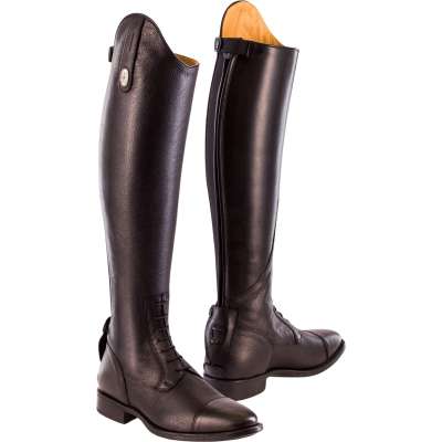 DeNiro Reitstiefel Tricolore Amabile New 02, Lederreitstiefel, Damen, Herren, Quick Black