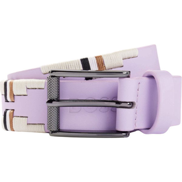 BOSS Equestrian Unisex Belt Signature FW24, Polo Belt