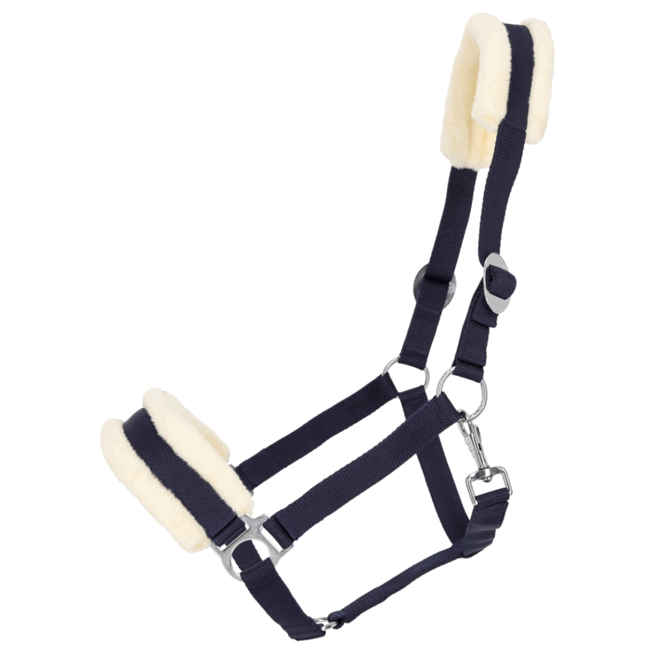 Q-essentials Halfter Cali, Nylonhalfter, mit Kunstfell