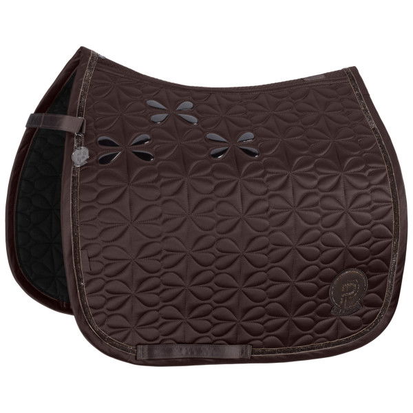 Eskadron Saddle Pad Mattgloss Bow Shetty Platinum FW24, Shetty Saddle Pad