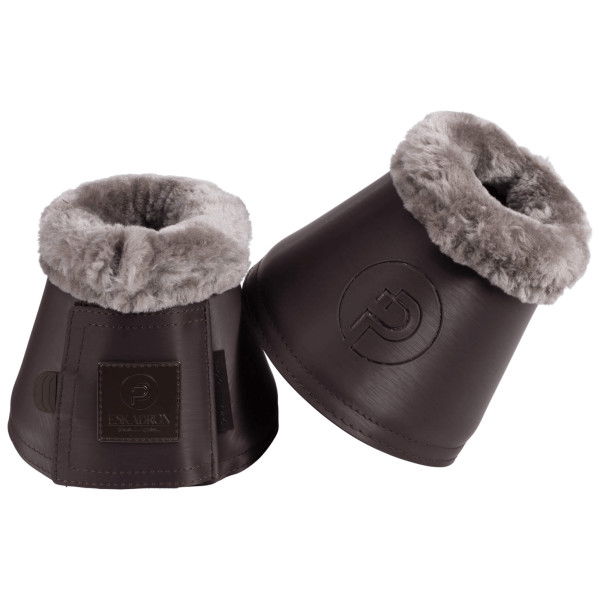 Eskadron Hufglocken Softslate Faux Fur Platinum HW24, Sprungglocken