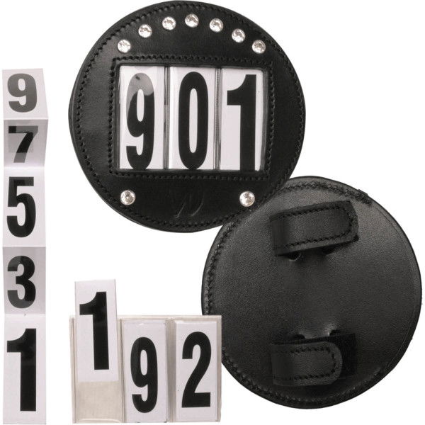 Waldhausen Start Numbers, Leather, 3 Digits, with Velcro Fastener