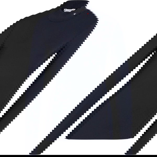 Tommy Hilfiger Equestrian Shirt Damen Ava HW25, Trainingsshirt, Rollkragen, langarm