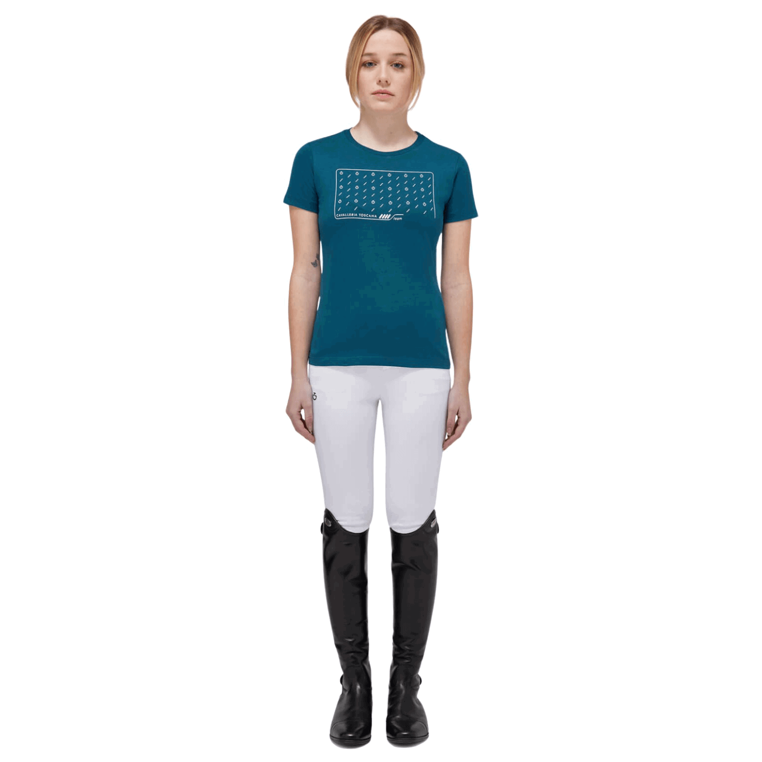 Cavalleria Toscana T-Shirt Mädchen CT Dash Cotton, kurzarm