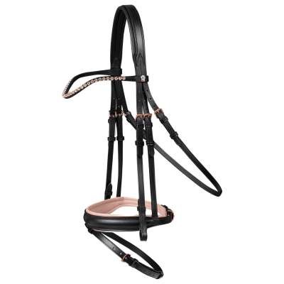 Waldhausen Bridle X-Line Rosé, English Combined, with Reins
