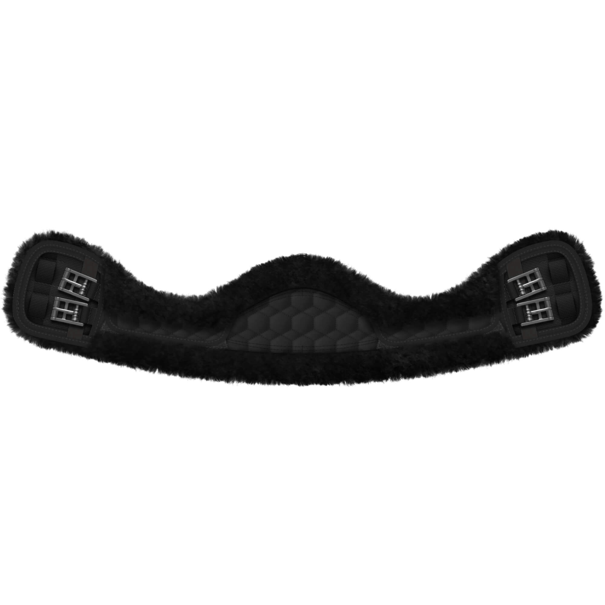 Mattes Sattelgurt Lammfell, Mondgurt, Kurzgurt