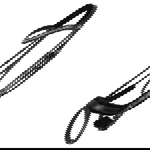 QHP Bridle Sensisoft, anatomical, with artificial field, with Reins