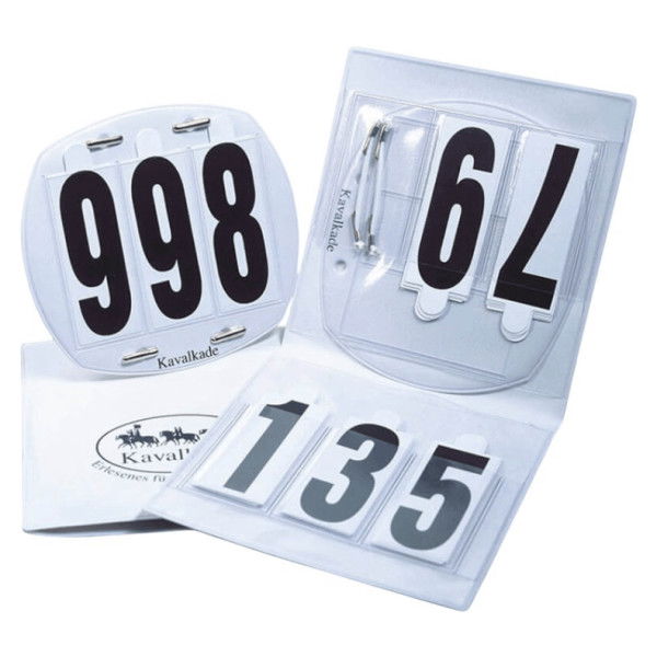 Kavalkade Start Numbers, 3-Digit, Head Numbers