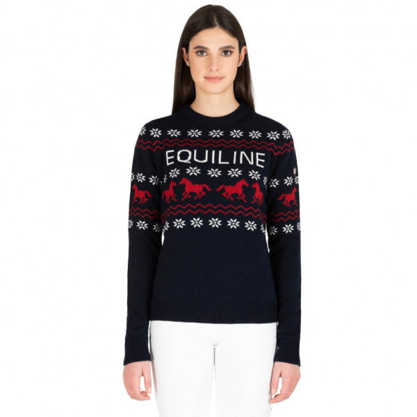 Equiline Pullover Damen Nitan XMAS 22, Strickpullover