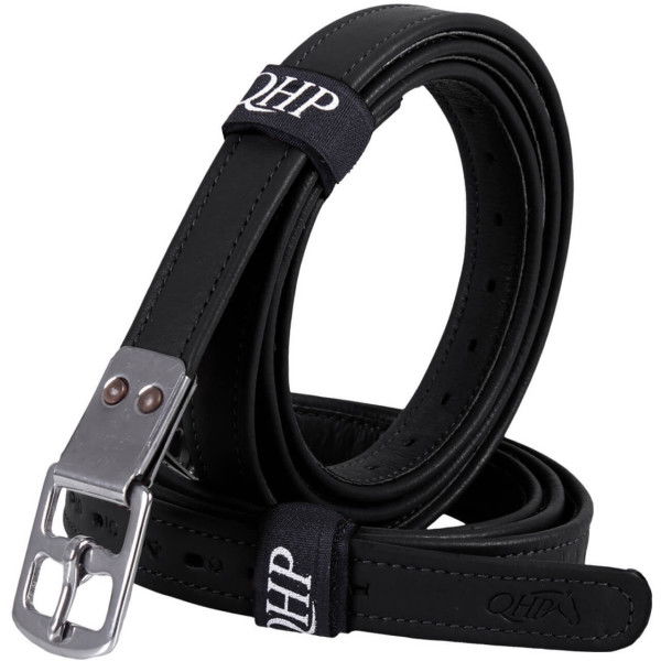 QHP Stirrup Leathers Extra Strong, Leather