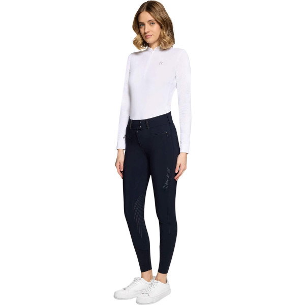 Samshield Reithose Damen Claranova FS26, Vollbesatz, Full-Grip, High Waist, UV-Schutz