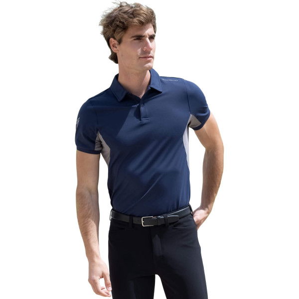 Maximilian Equestrian Men's Poloshirt Cross, Mesh, short-sleeved