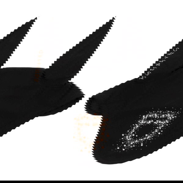 Equestro Fly Bonnet Rhinestones Logo, Fly Cap, Fly Ears