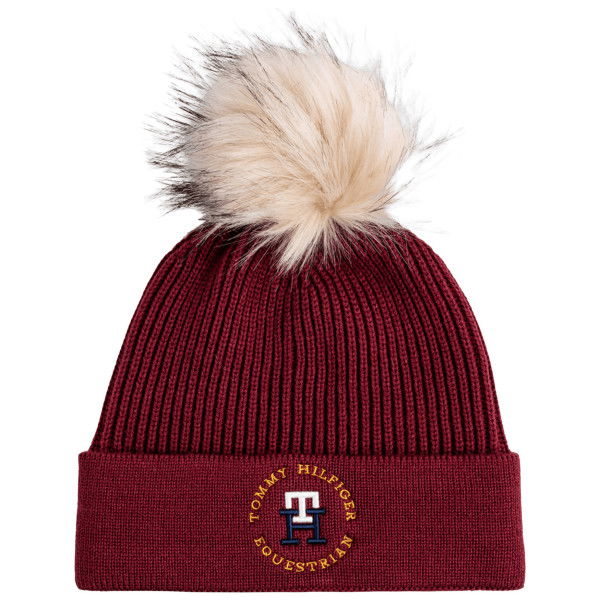 Tommy Hilfiger Equestrian Unisex Pom Pom Beanie Vancouver FW24, Knitted Hat