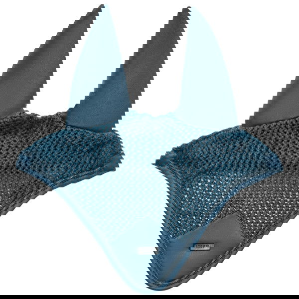 Equestrian Stockholm Fliegenhaube Modern Teal Blue, Fliegenmütze, Fliegenohren